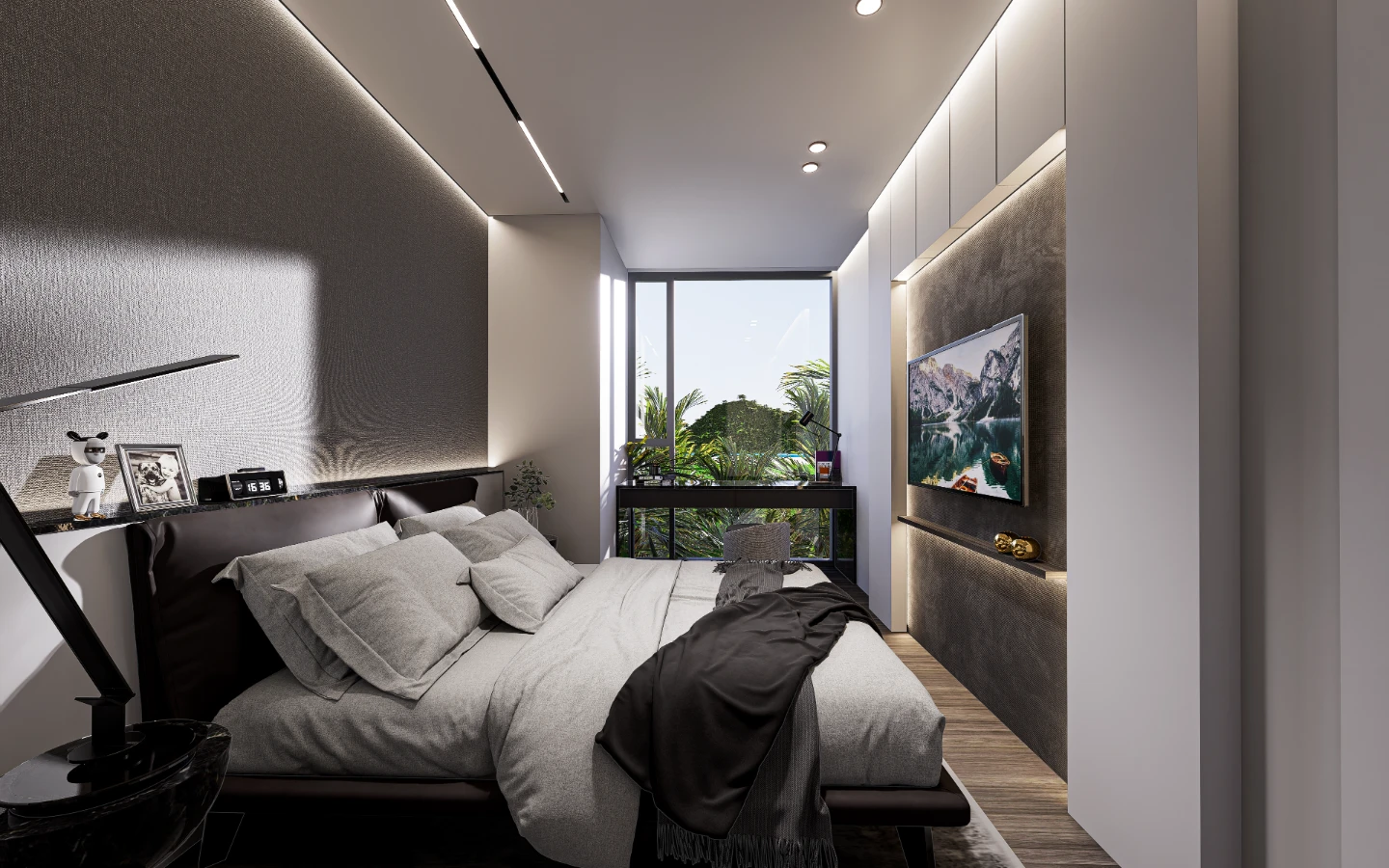 Interior view of Large 1 Bedroom Sea View Condo for Sale in Enigma Residences, Rawai