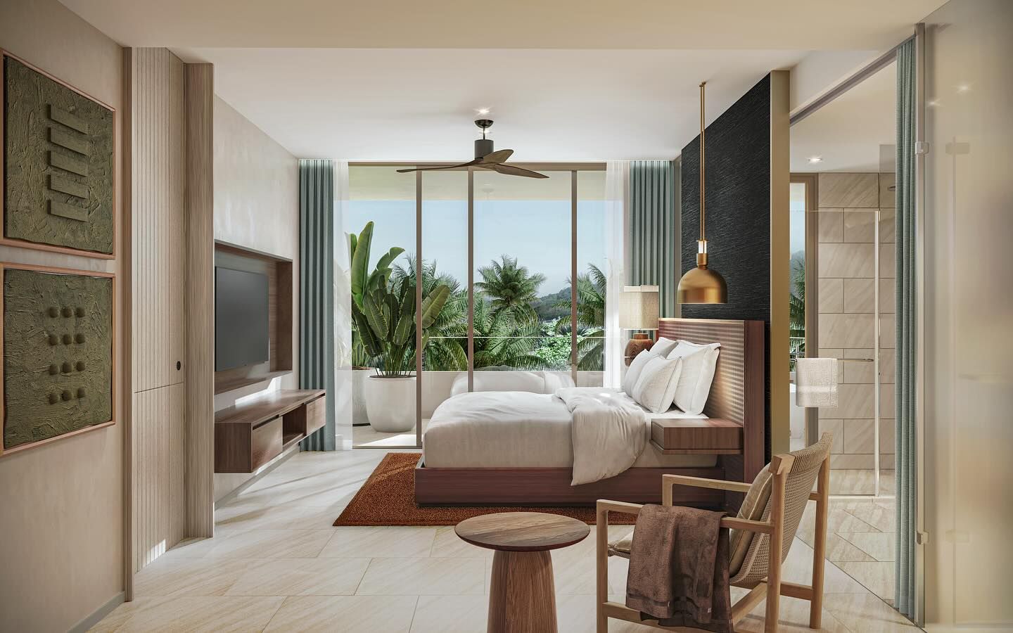 Interior view of Luxurious 1 Bedroom Apartment for Sale at Surfhouse Bangtao