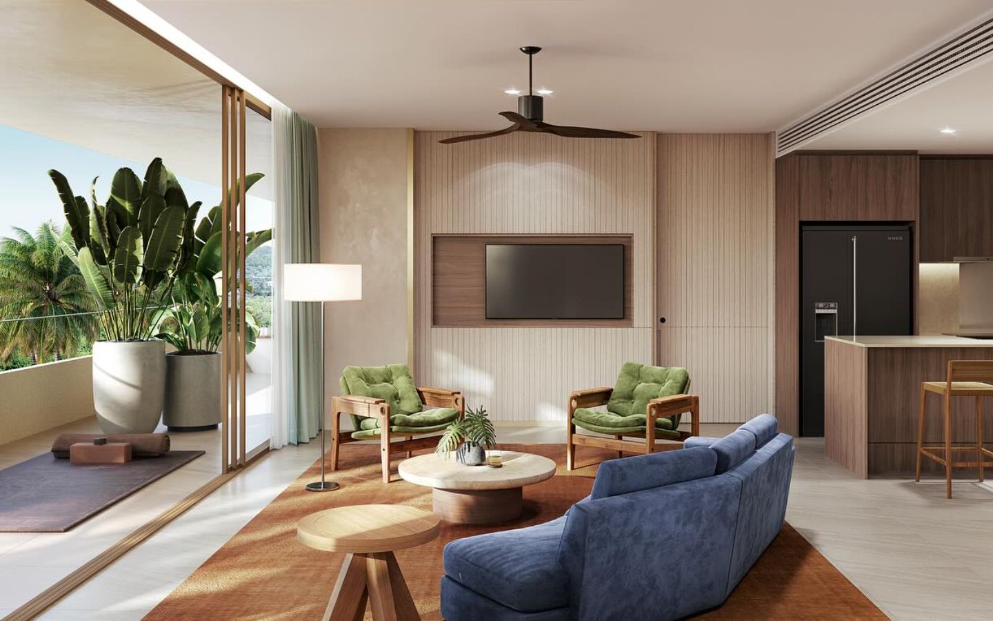 Interior view of Contemporary 2 Bedroom Apartment for Sale at Surfhouse Bangtao