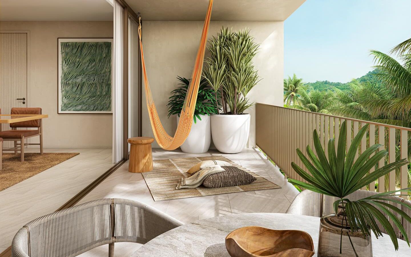 Interior view of Spacious 2 Bedroom Apartment for Sale at Surfhouse Bangtao