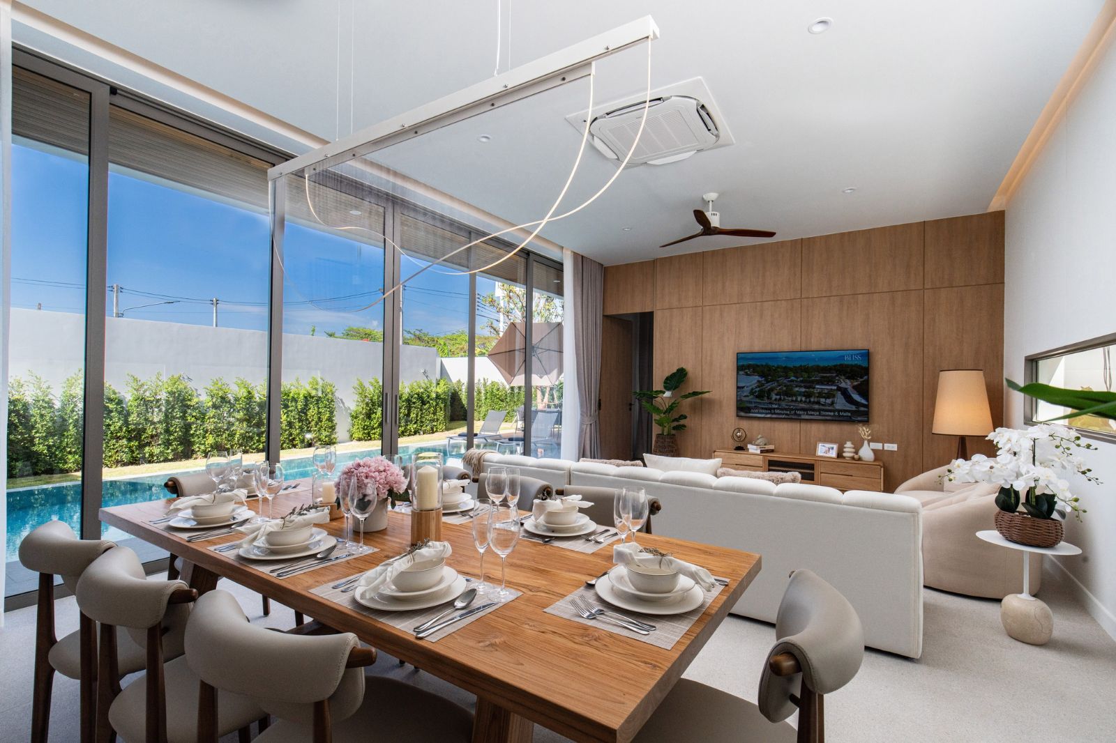 Interior view of 4 Bedroom Affordable Private Pool Villa for Sale at Bliss Hideaway, Rawai