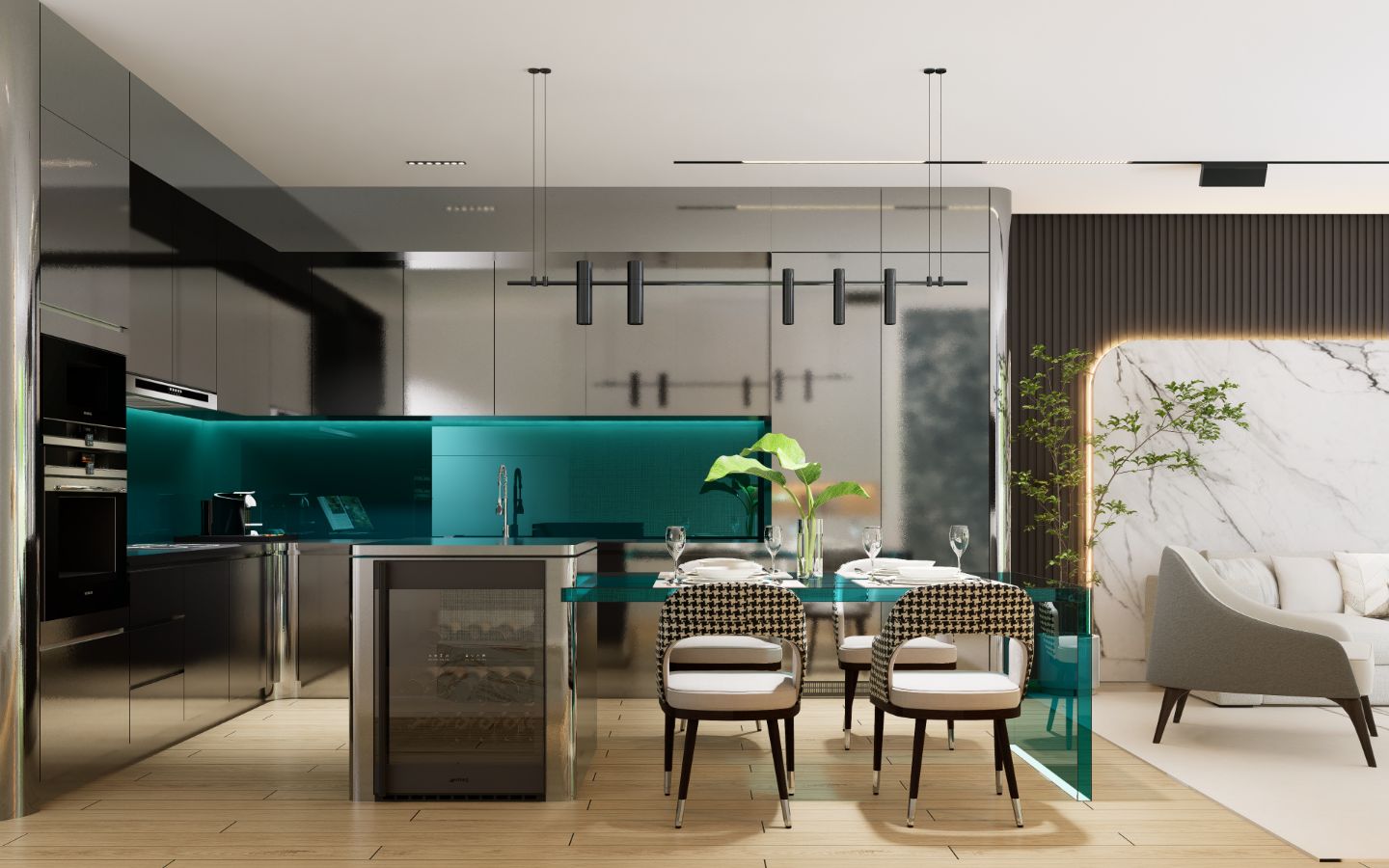 Interior view of 2 Bedroom Luxurious Corner Residence for Sale at Sole Mio Residences