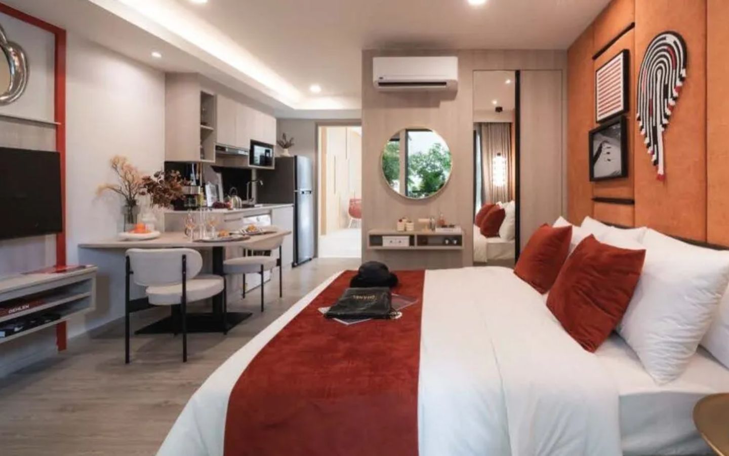 Interior view of One Bedroom Condo Walking Distance to Kata at So Origin Kata