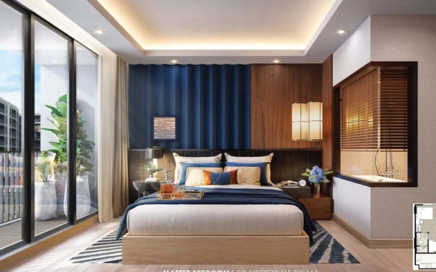 Interior view of One Bedroom Condo Walking Distance to Kata at So Origin Kata