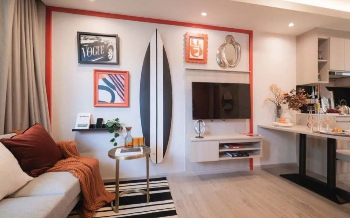 Interior view of 2 Bedroom Condo Walking Distance to Kata at So Origin Kata