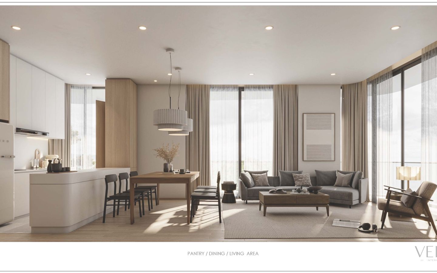 Interior view of Large Bedroom Apartment in Bangtao Beach - Cascade Residences
