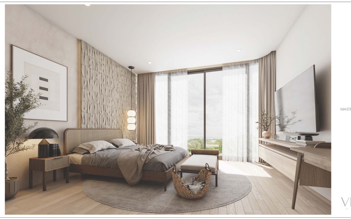 Interior view of Large Bedroom Apartment in Bangtao Beach - Cascade Residences