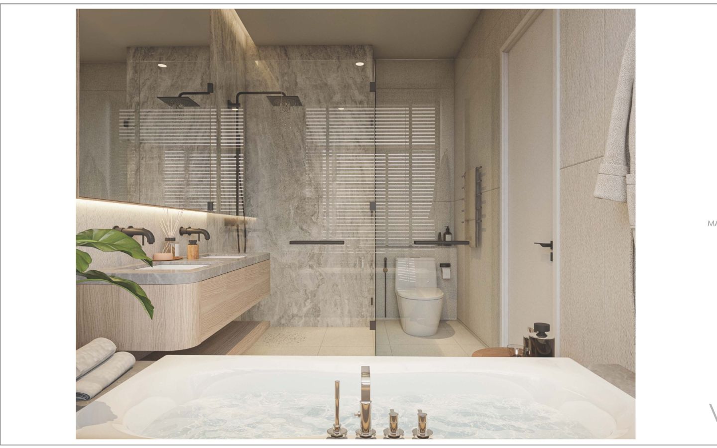 Interior view of Large Bedroom Apartment in Bangtao Beach - Cascade Residences