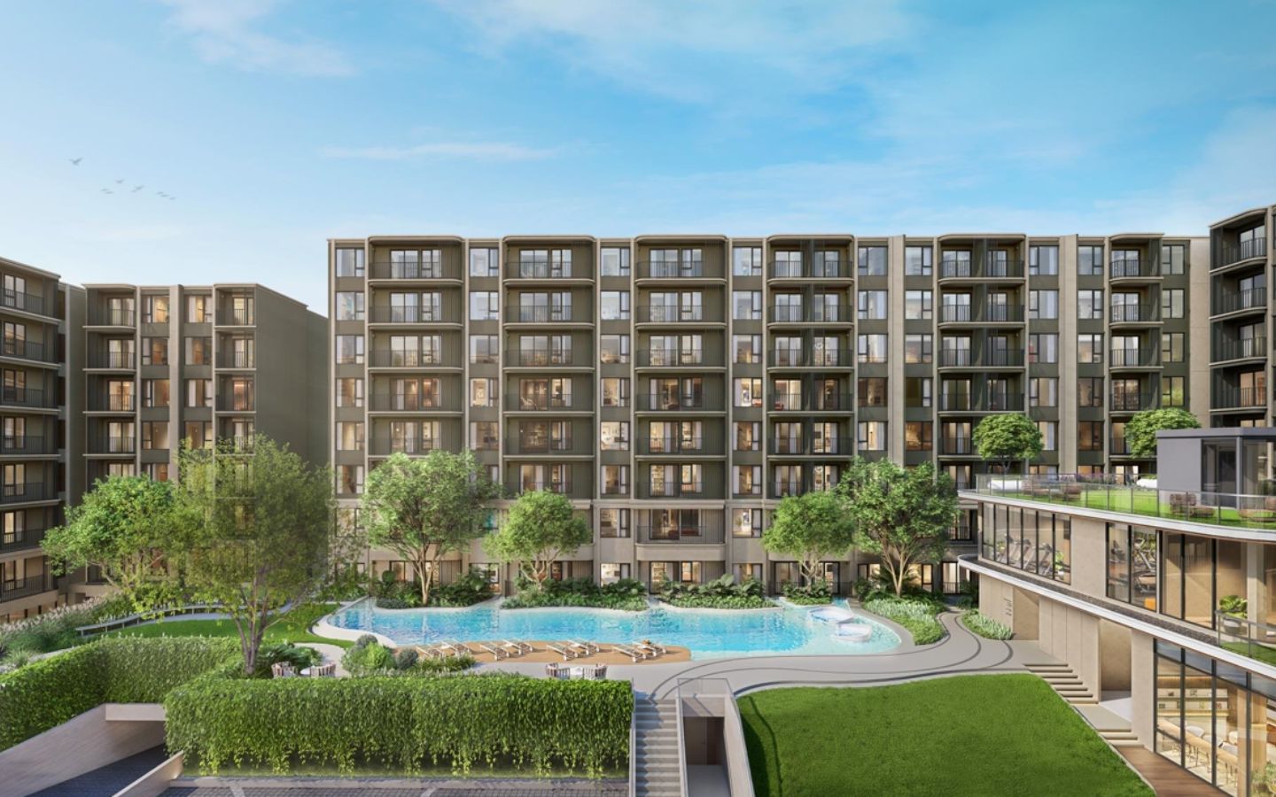 Interior view of 2 Bedroom Condo for Sale at Origin Place, Phuket