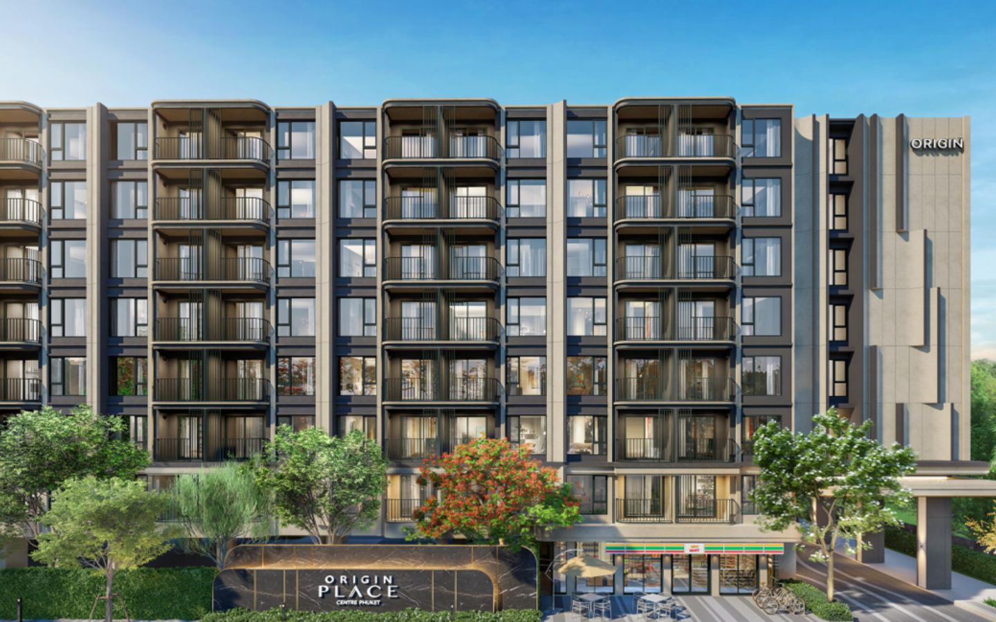Interior view of 2 Bedroom Condo for Sale at Origin Place, Phuket