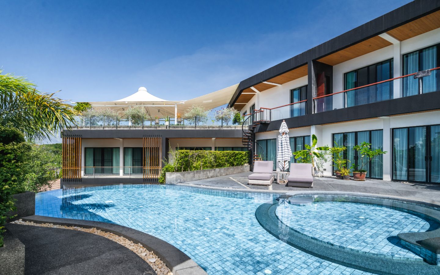 Interior view of 3 Bedroom Penthouse for Sale at Pandora Residences, Rawai