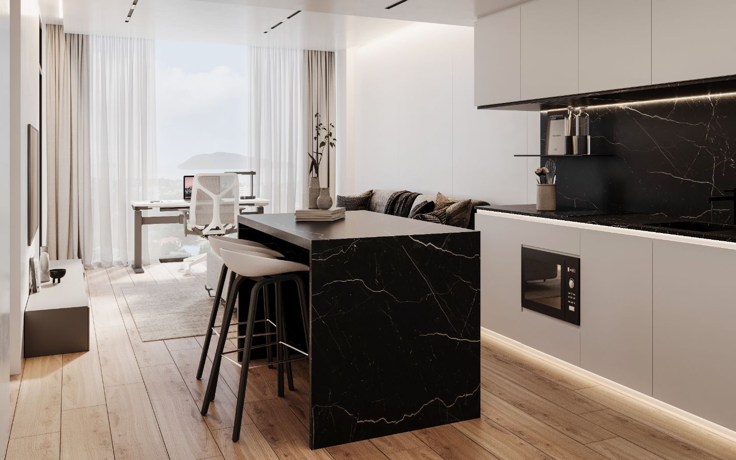 Interior view of 1 Bedroom Condo for Sale at Essence Condo by Harmony, Rawai