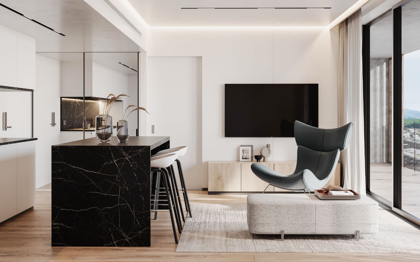 Interior view of 2 Bedroom Duplex Apartment for Sale at Essence Condo by Harmony, Rawai
