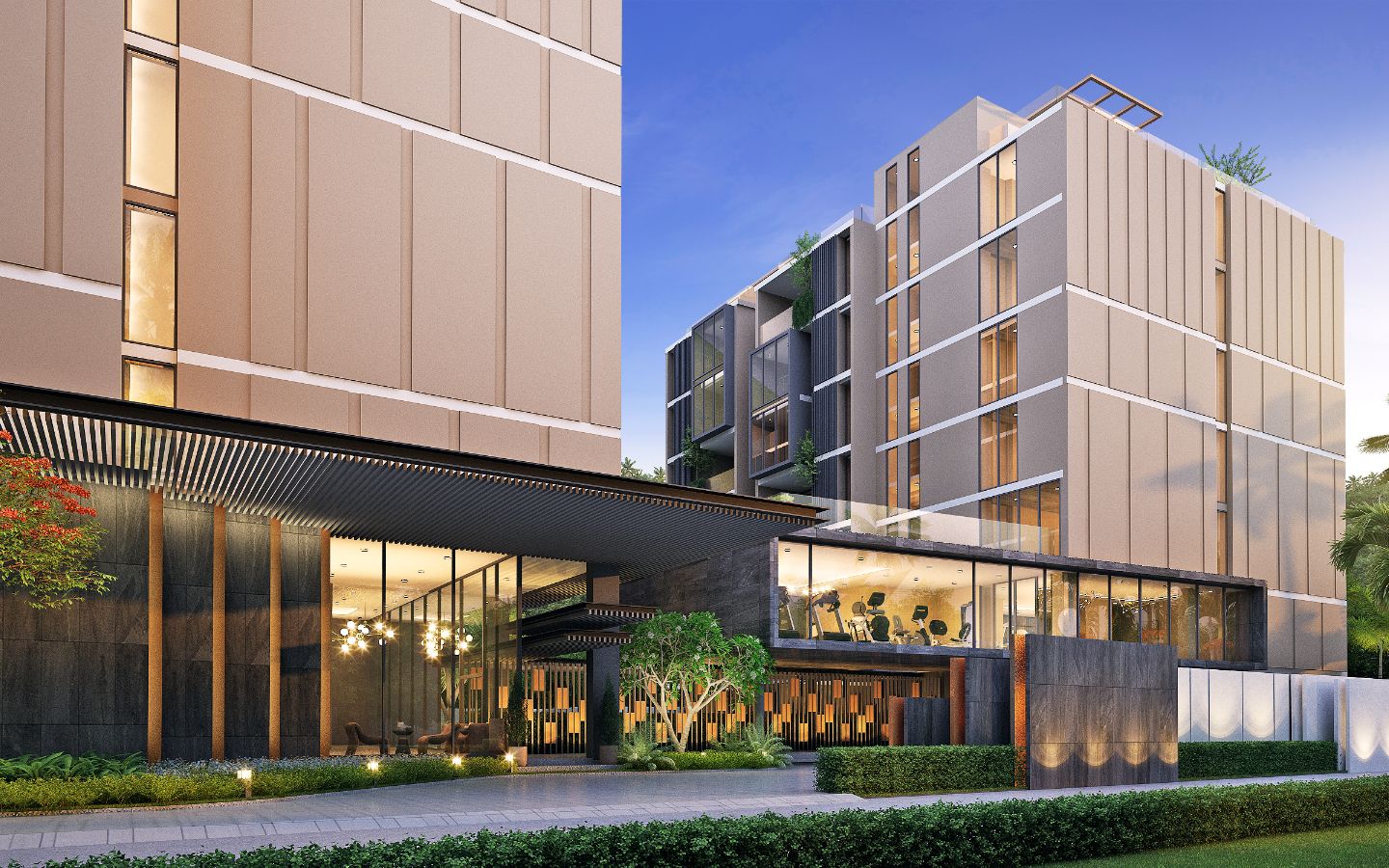 Exterior view of Duplex, Garden Access Condo for Sale at The Balance Kata Beach