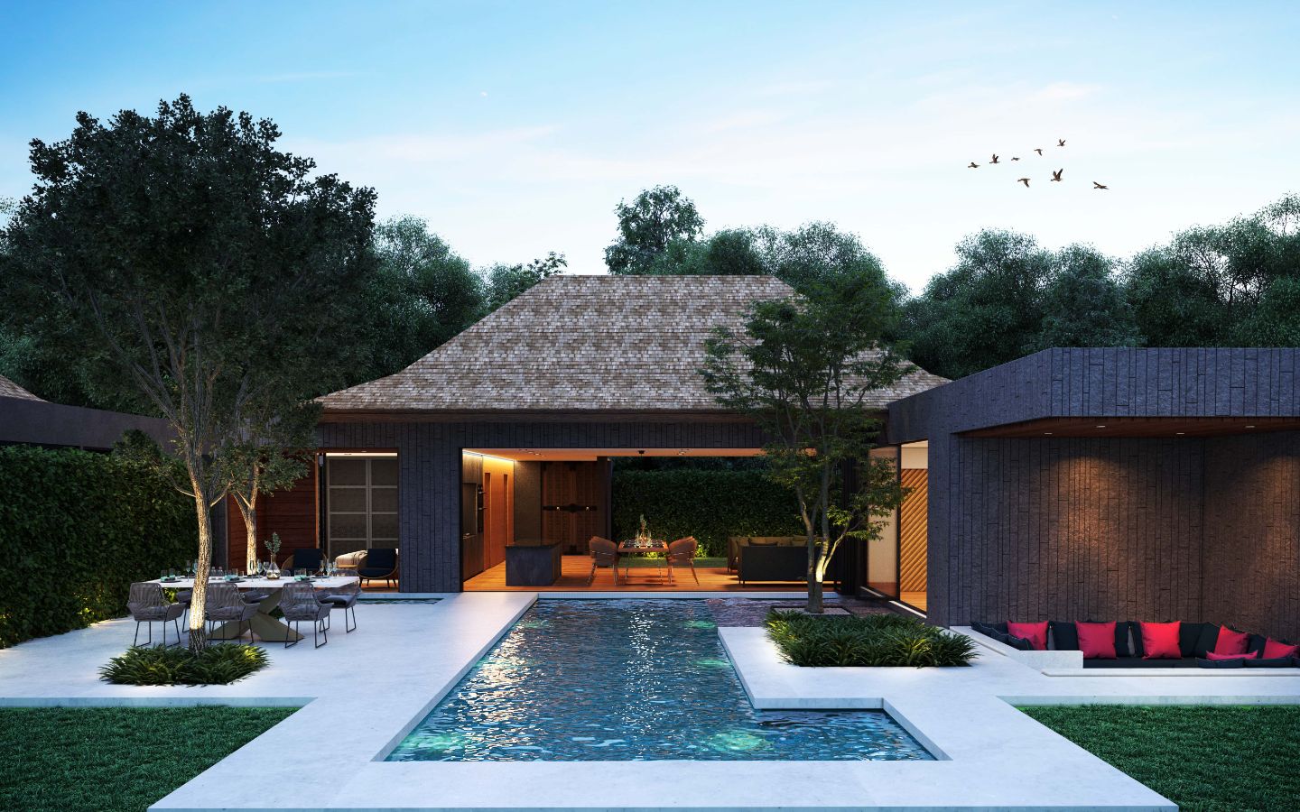 Interior view of 3 Bedroom Private Pool Villa for Sale at Cocoon Villas Phase 3, Naithon