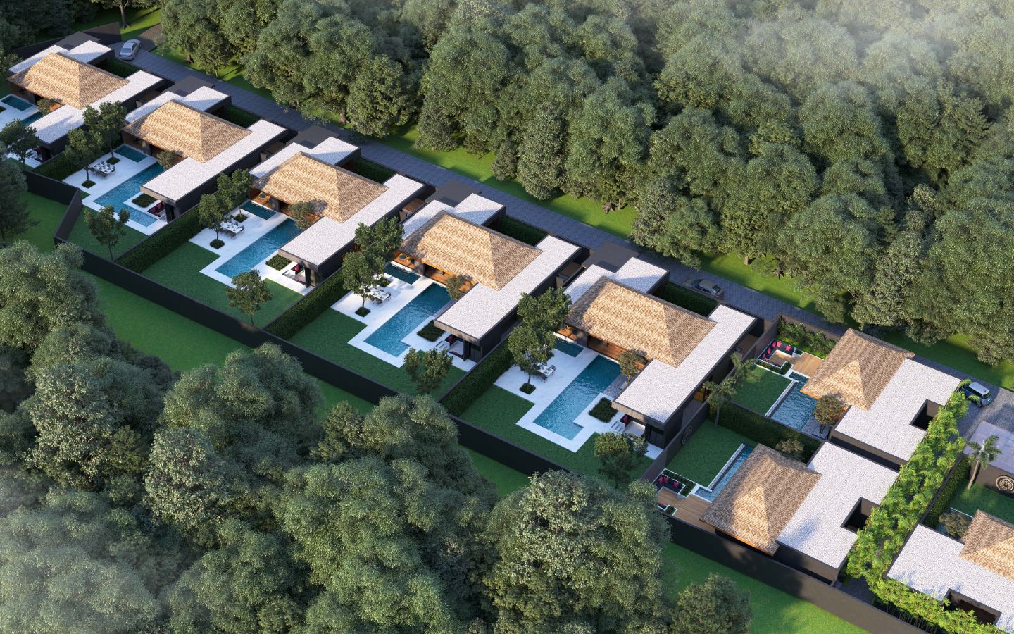 Interior view of 3 Bedroom Private Pool Villa for Sale at Cocoon Villas Phase 3, Naithon