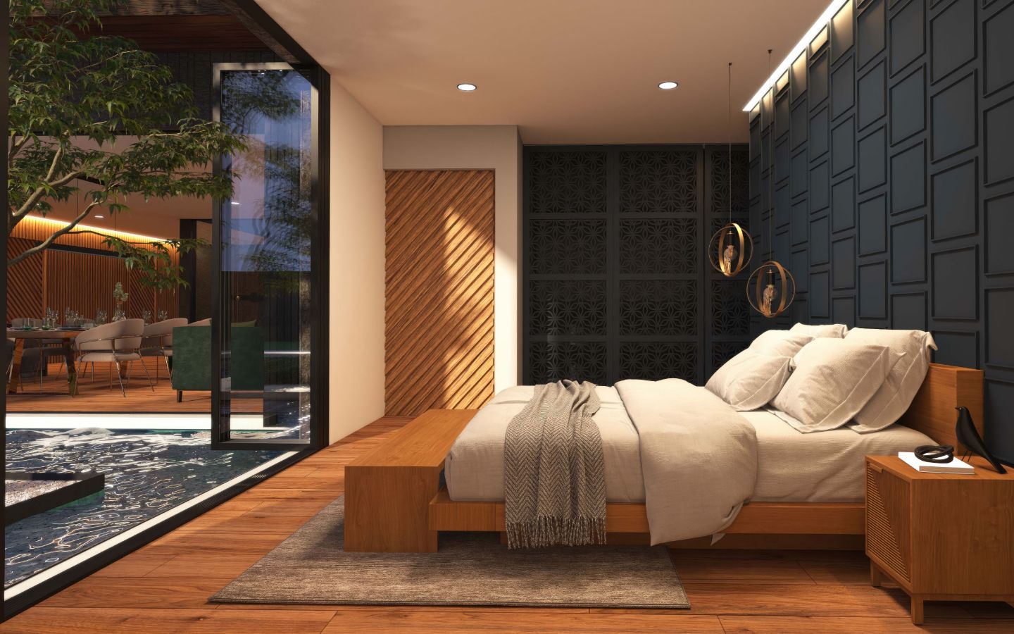 Interior view of 3 Bedroom Private Pool Villa for Sale at Cocoon Villas Phase 3, Naithon
