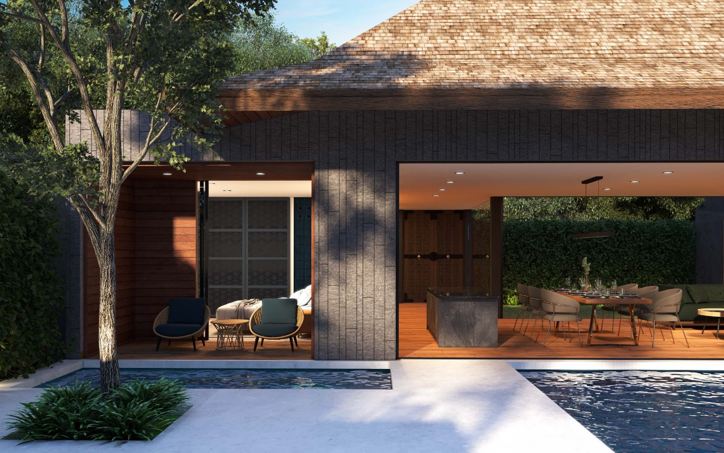 Interior view of 3 Bedroom Private Pool Villa for Sale at Cocoon Villas Phase 3, Naithon