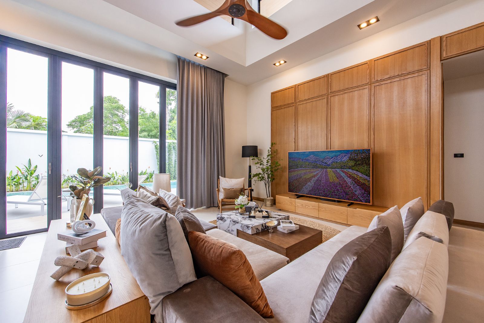 Interior view of Modern 4-Bedroom Pool Villa in Monetaria Villas, Rawai, Phuket