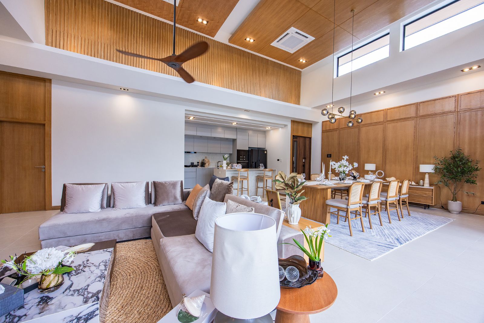 Interior view of Modern 4-Bedroom Pool Villa in Monetaria Villas, Rawai, Phuket