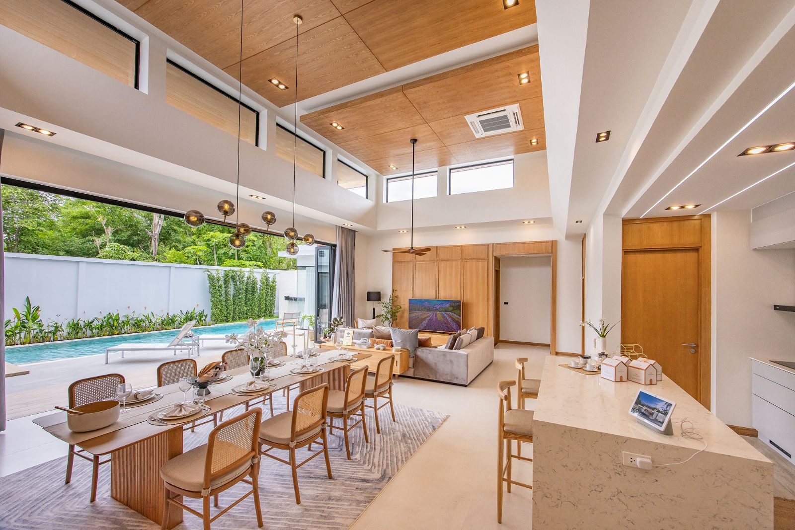 Interior view of Modern 4-Bedroom Pool Villa in Monetaria Villas, Rawai, Phuket