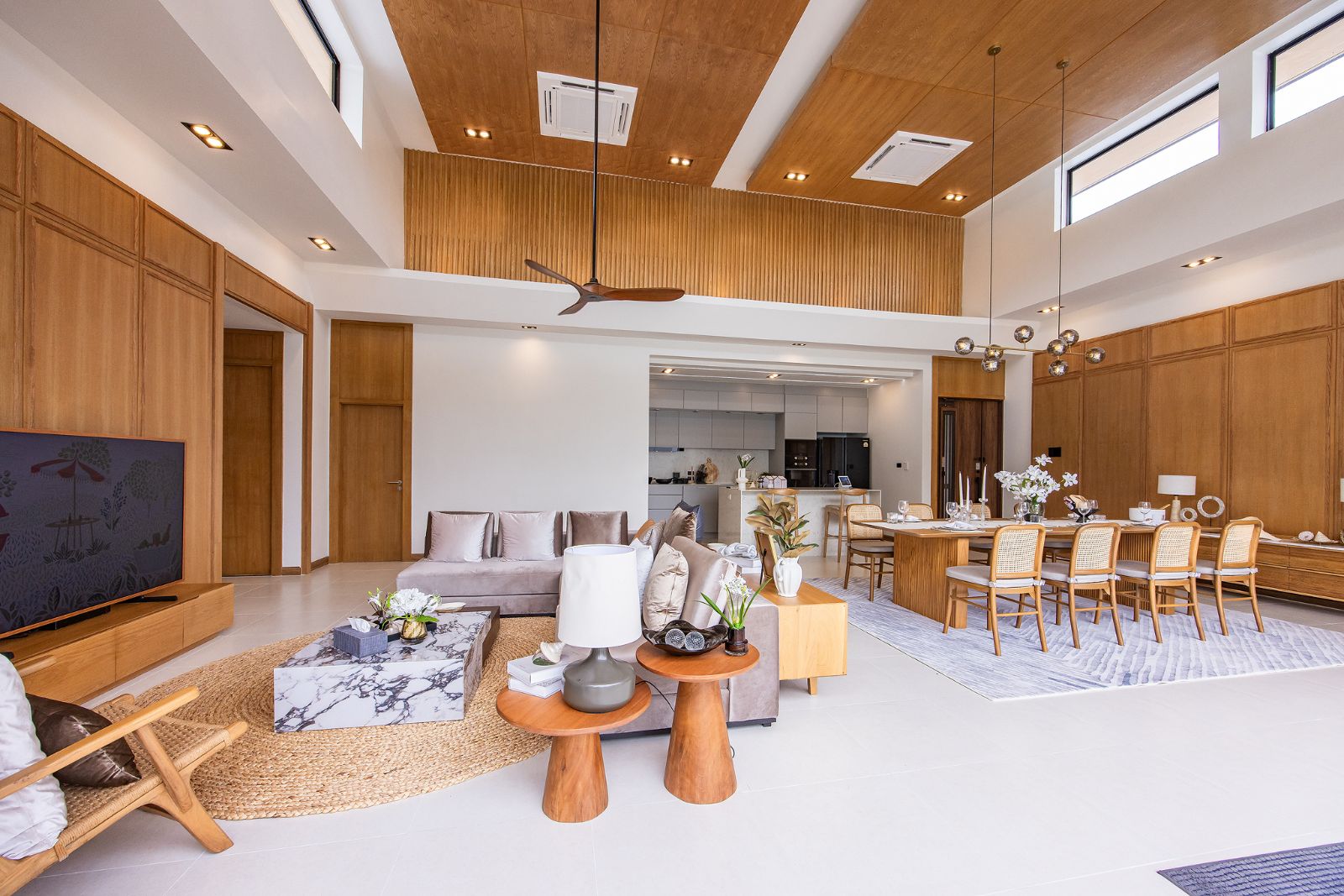 Interior view of Modern 4-Bedroom Pool Villa in Monetaria Villas, Rawai, Phuket