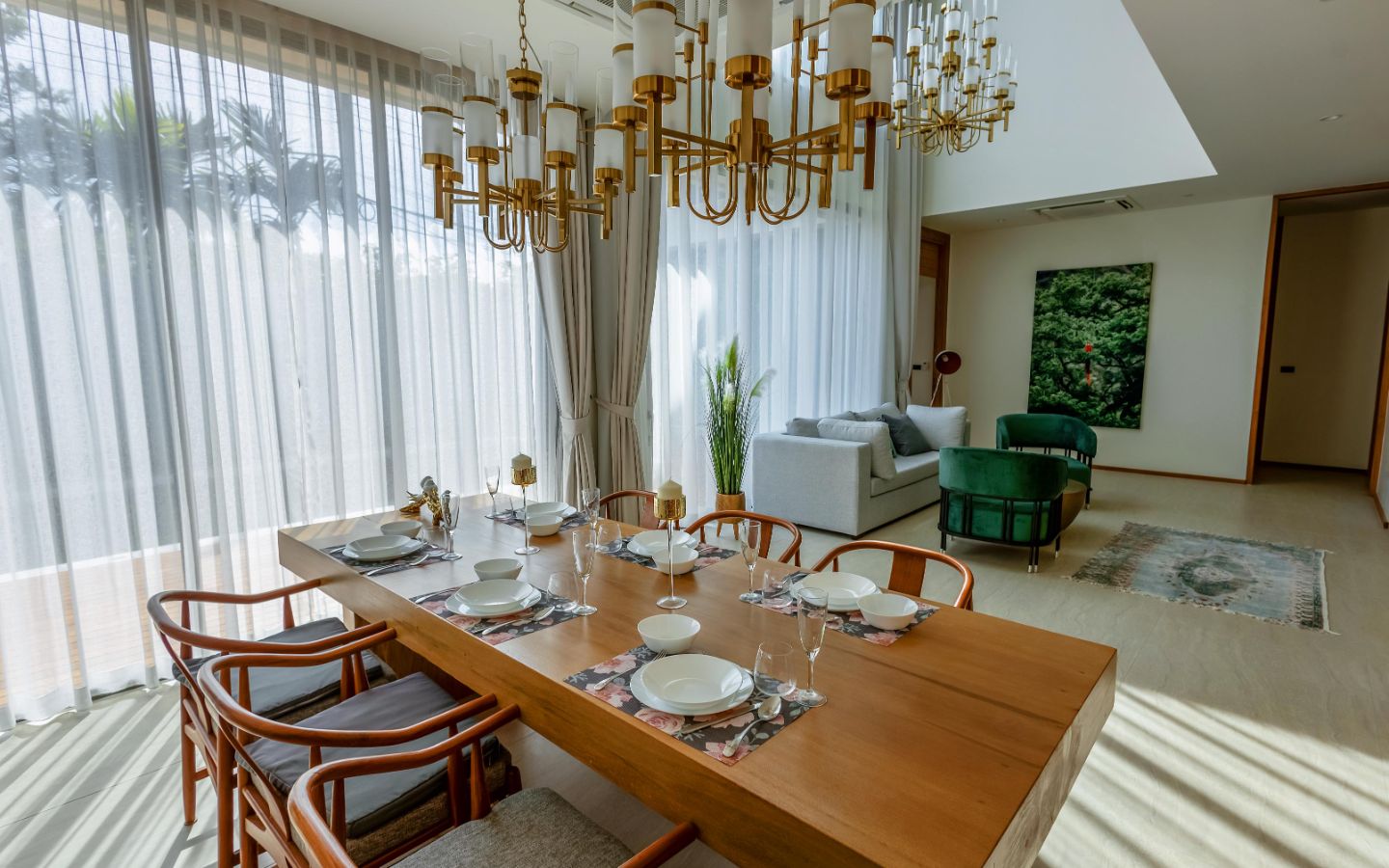 Interior view of 3 Bedroom Private Resale Pool Villa at The Teak Phase 1