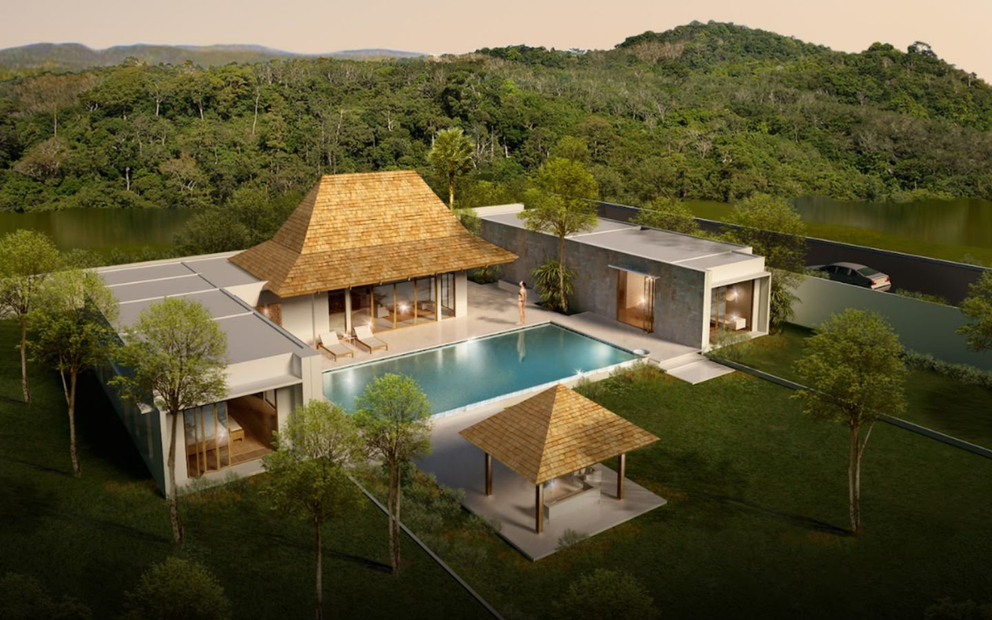 Interior view of Stunning 4 Bedroom Private Pool Villa for Sale at Anchan Flora - From Private Owner