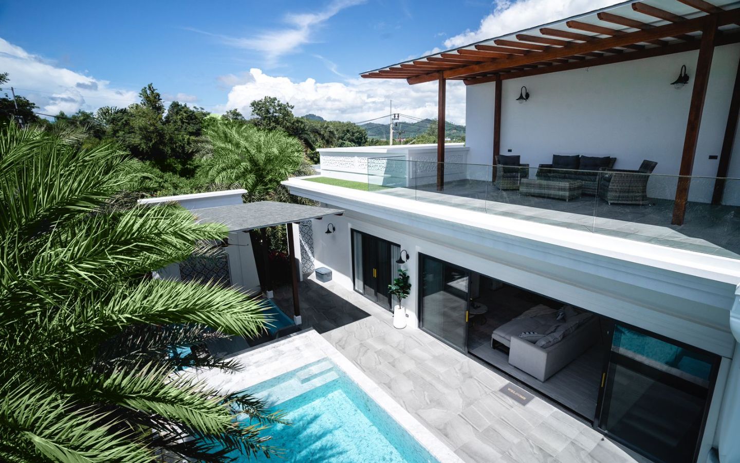 Interior view of 3 Bedroom Pool Villa for Sale at the Menara Hill Luxury Villas Phuket - From Private Owner