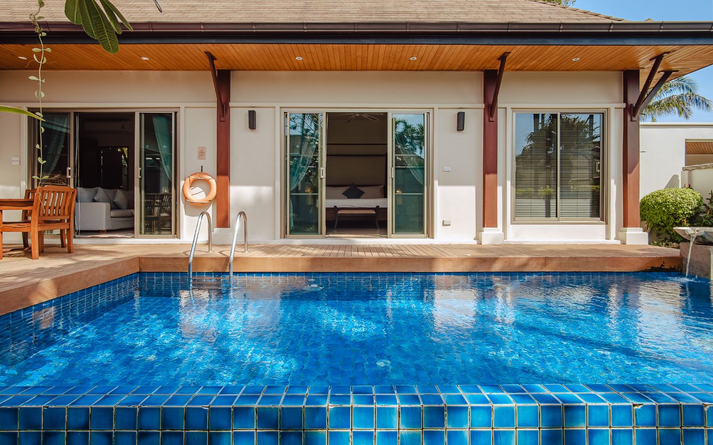 Interior view of 2 Bedroom Ready to Move in Pool Villa for Sale in Naiharn Beach