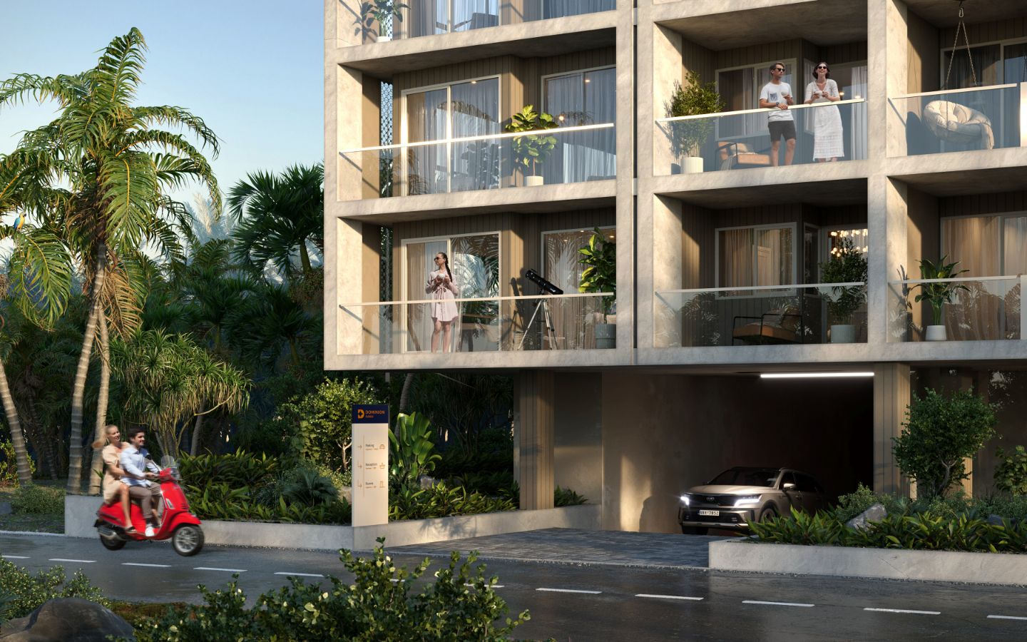 Interior view of Large 1 Bedroom Apartment for Sale at Dominion Condo, Rawai