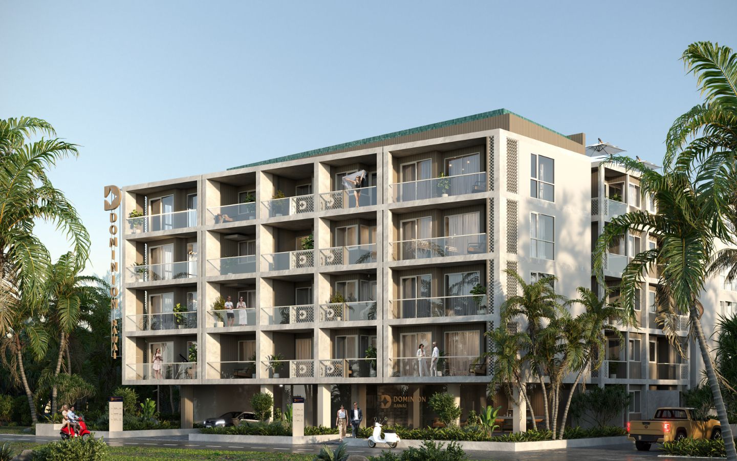 Interior view of Large 1 Bedroom Apartment for Sale at Dominion Condo, Rawai