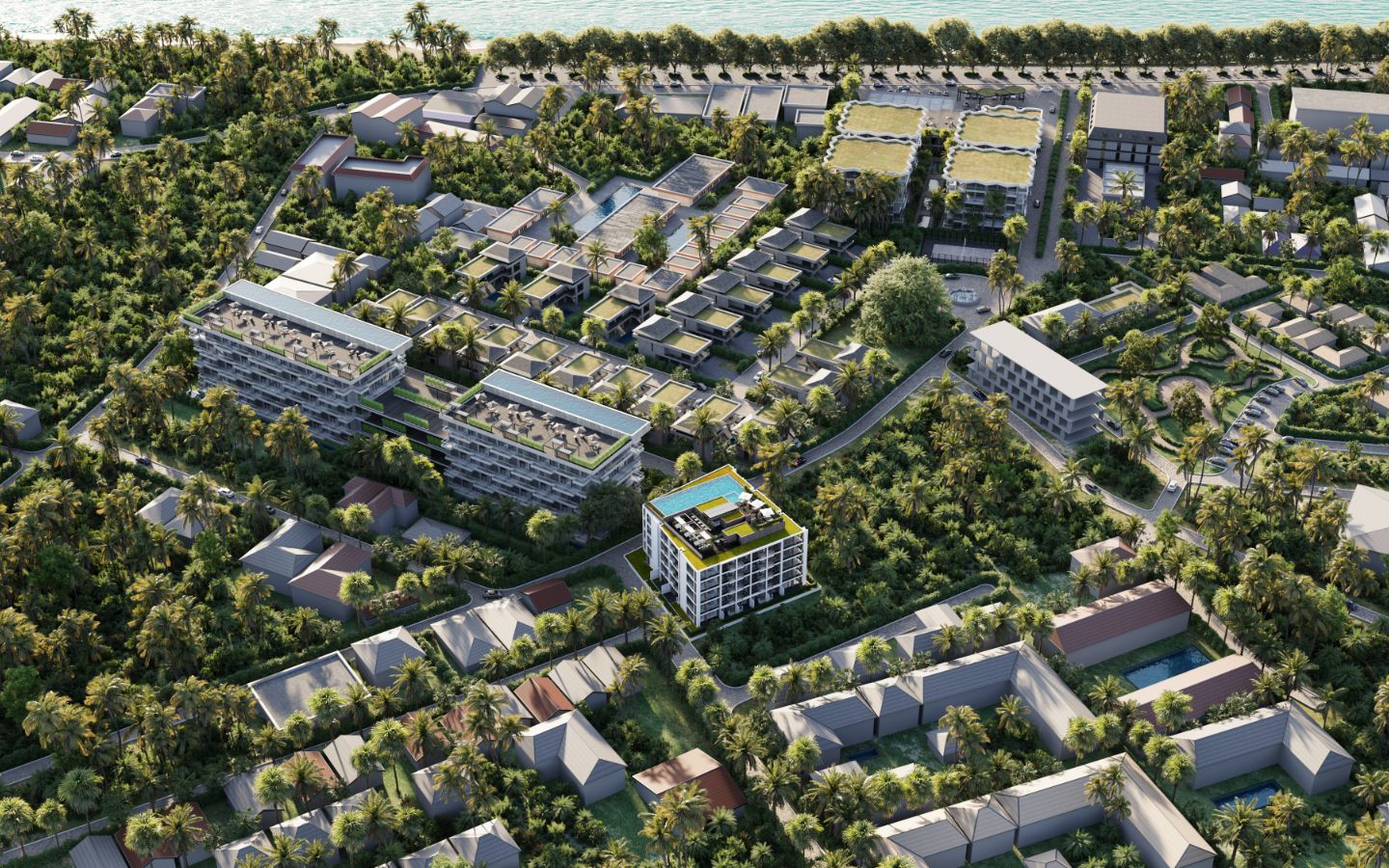 Interior view of Large 2 Bedroom Apartment for Sale at Dominion Condo, Rawai
