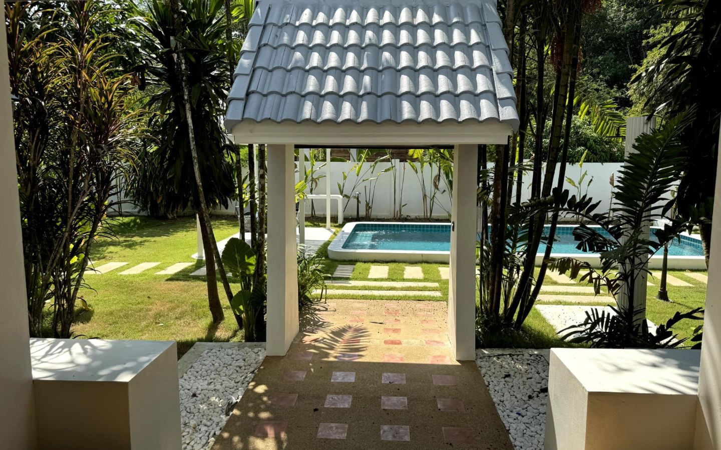 Interior view of 4 Bedroom Pool Villa on a Large Land Plot for Sale in Paklok, Phuket