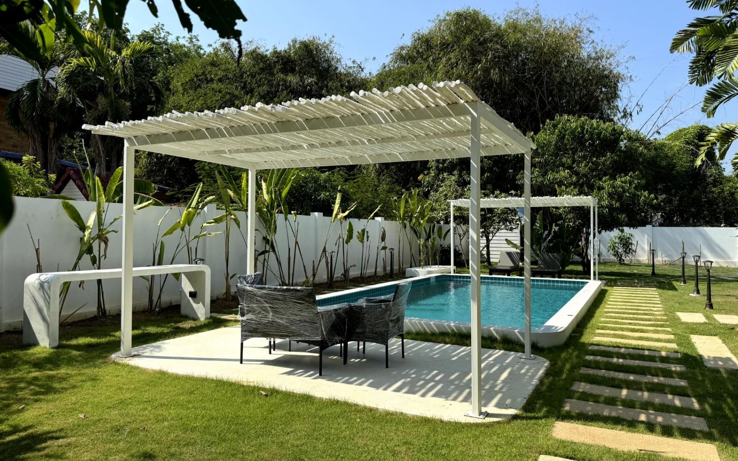 Interior view of 4 Bedroom Pool Villa on a Large Land Plot for Sale in Paklok, Phuket