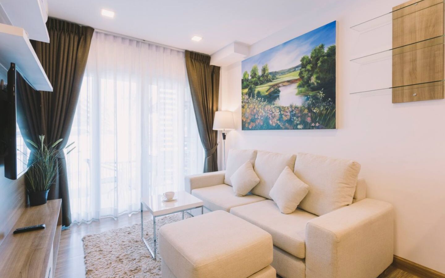 Interior view of 1 Bedroom Pool Access Resale Condo at Calypso, Naiharn Beach