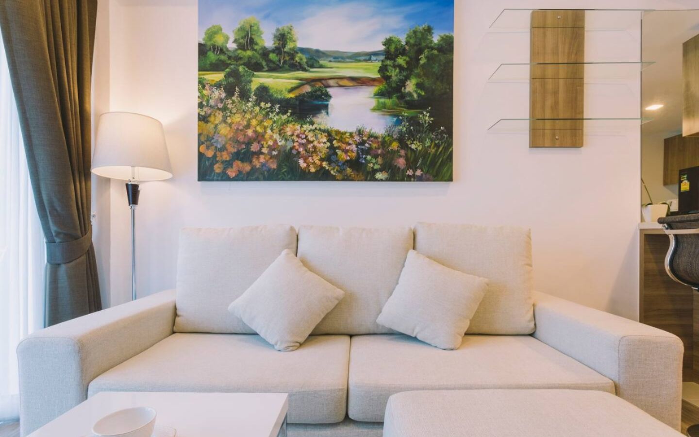 Interior view of 1 Bedroom Pool Access Resale Condo at Calypso, Naiharn Beach