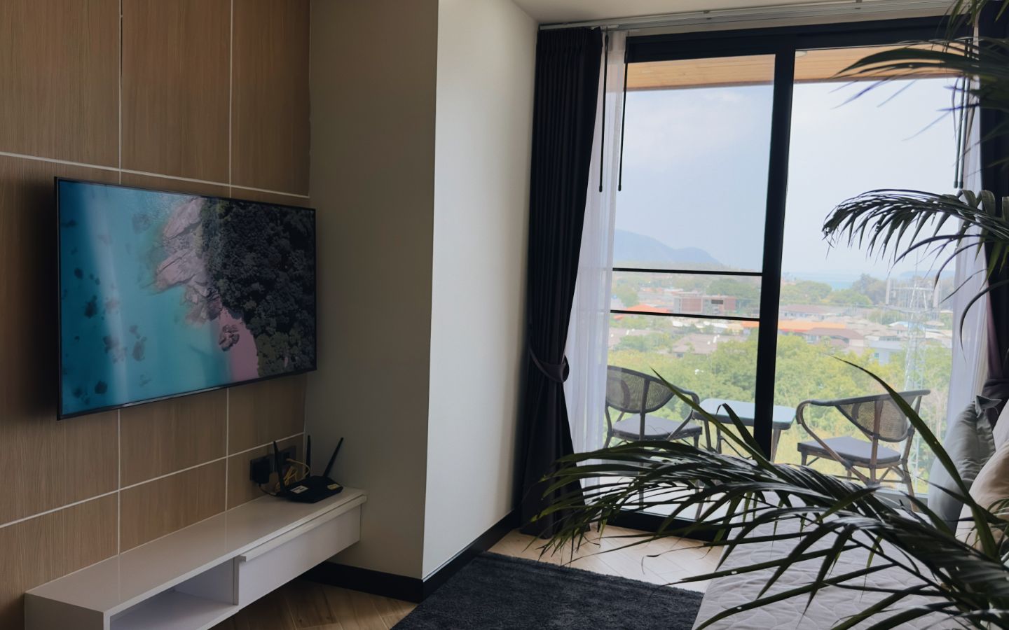 Interior view of 2 Bedroom Forest View Resale Condo at Calypso Garden Residences, Rawai