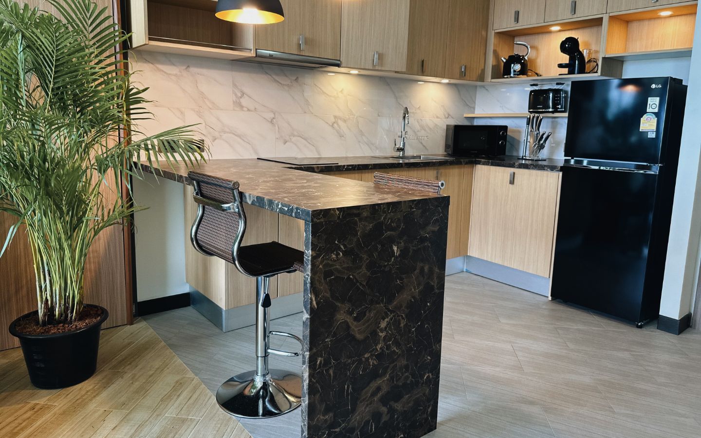 Interior view of 2 Bedroom Forest View Resale Condo at Calypso Garden Residences, Rawai