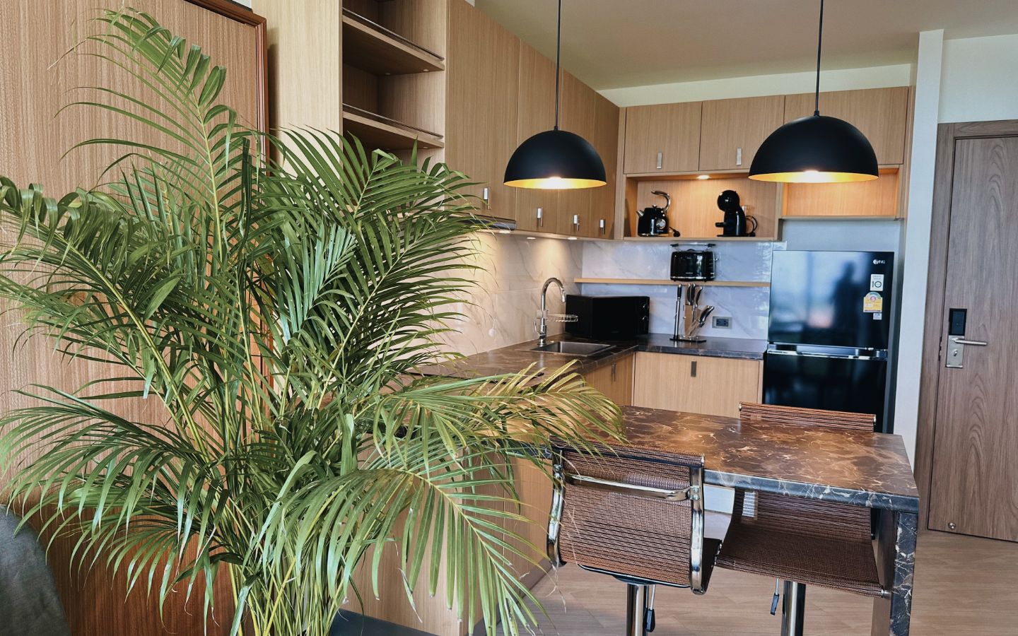 Interior view of 2 Bedroom Forest View Resale Condo at Calypso Garden Residences, Rawai