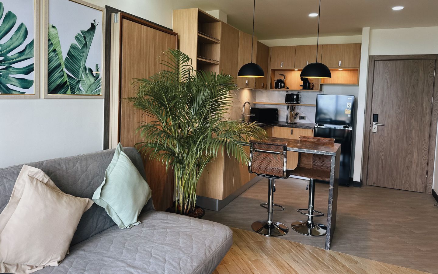 Interior view of 2 Bedroom Forest View Resale Condo at Calypso Garden Residences, Rawai