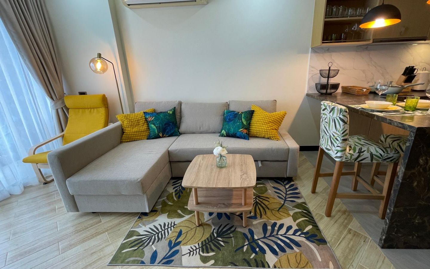 Interior view of 2 Bedroom Forest View Resale Condo at Calypso Garden Residences, Rawai