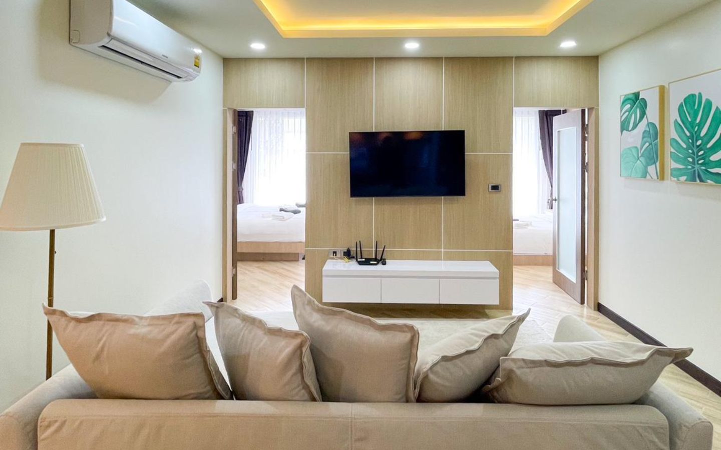 Interior view of 2 Bedroom Forest View Resale Condo at Calypso Garden Residences, Rawai