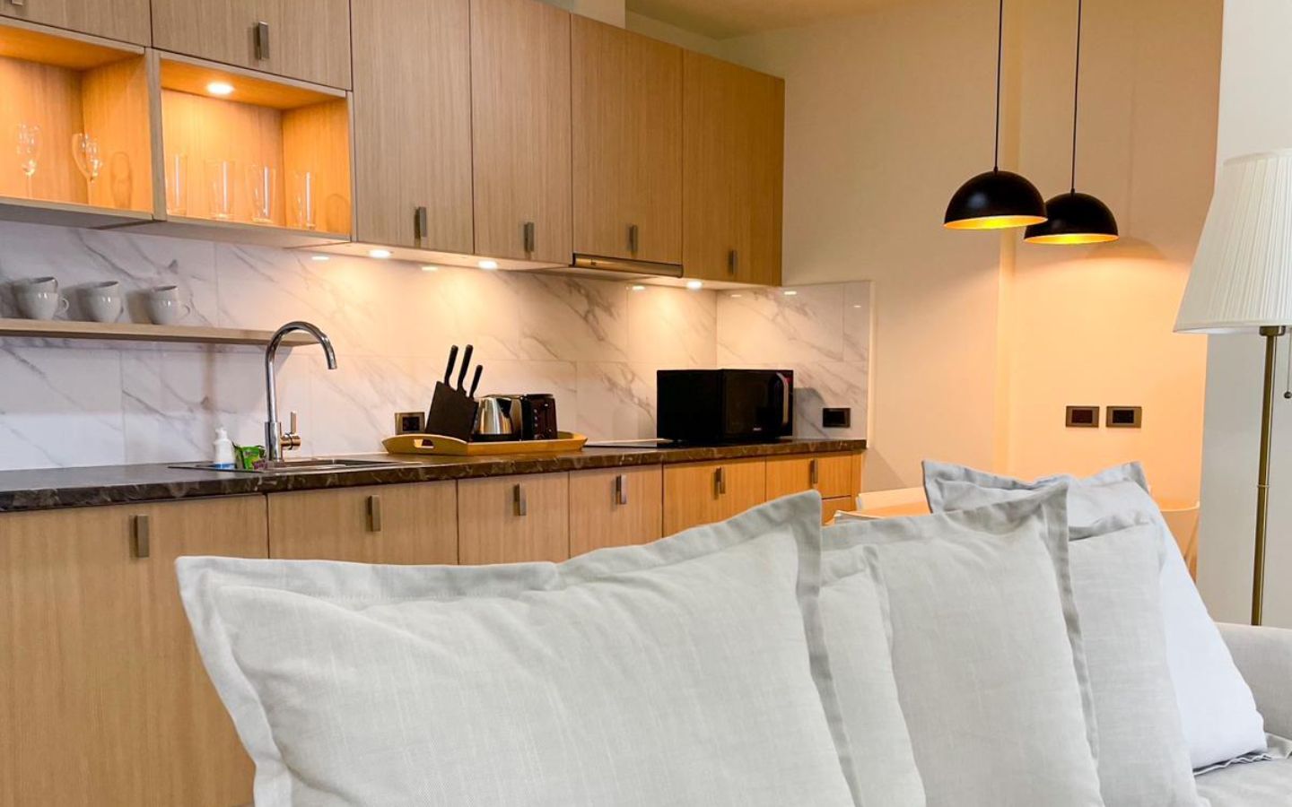 Interior view of 2 Bedroom Forest View Resale Condo at Calypso Garden Residences, Rawai