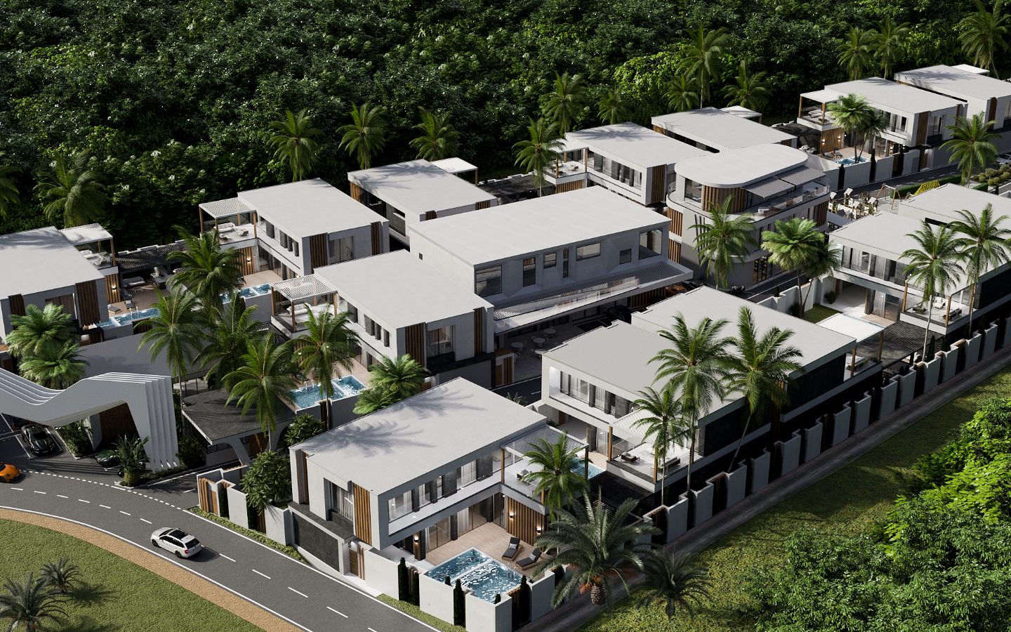 Interior view of 3 Bedroom Modern Brand New Villas for Sale at AG Club Villas, Phuket