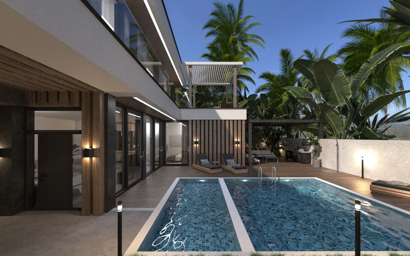 Interior view of 3 Bedroom Modern Brand New Villas for Sale at AG Club Villas, Phuket