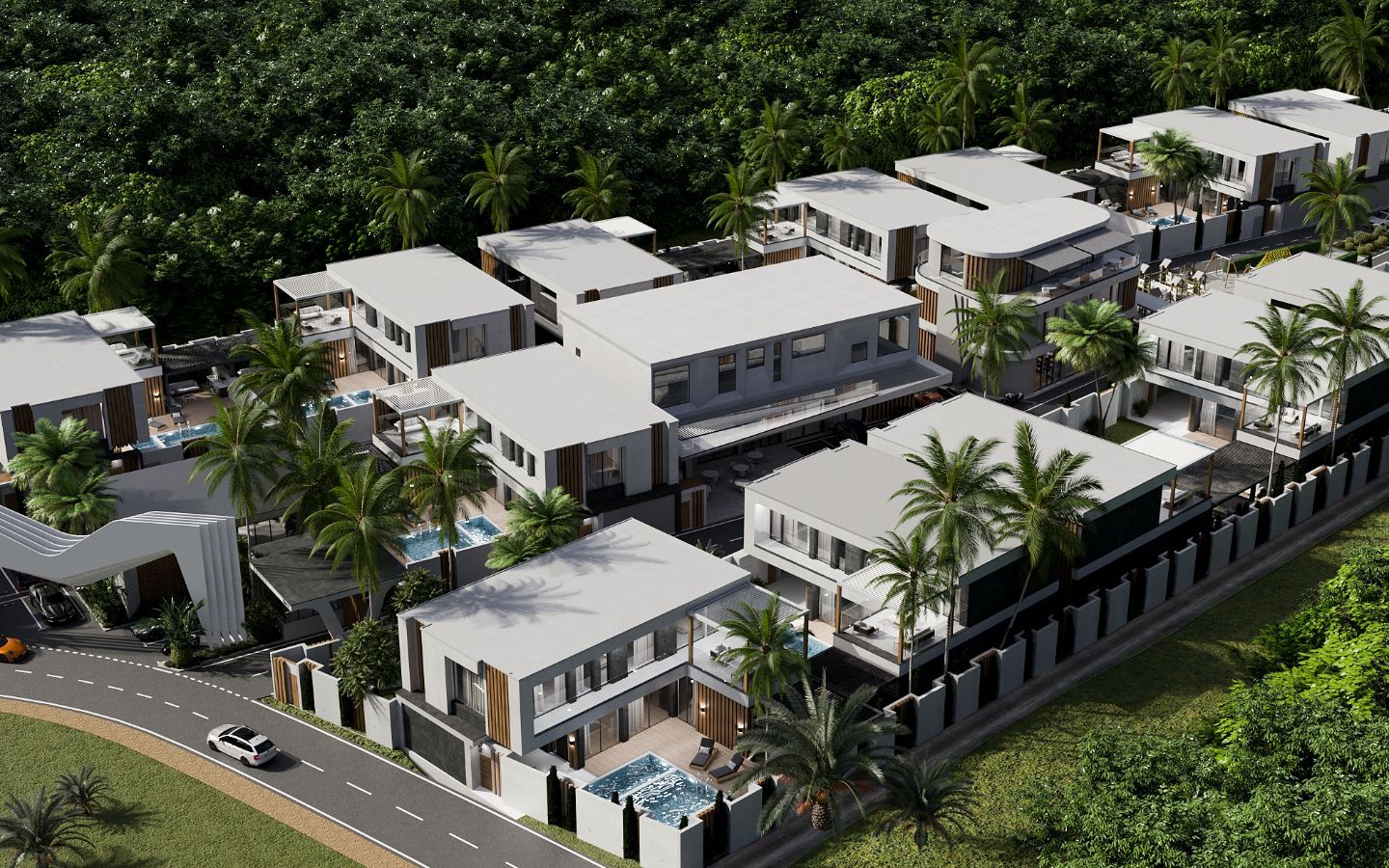 Interior view of 4 Bedroom Modern Brand New Villas for Sale at AG Club Villas, Phuket