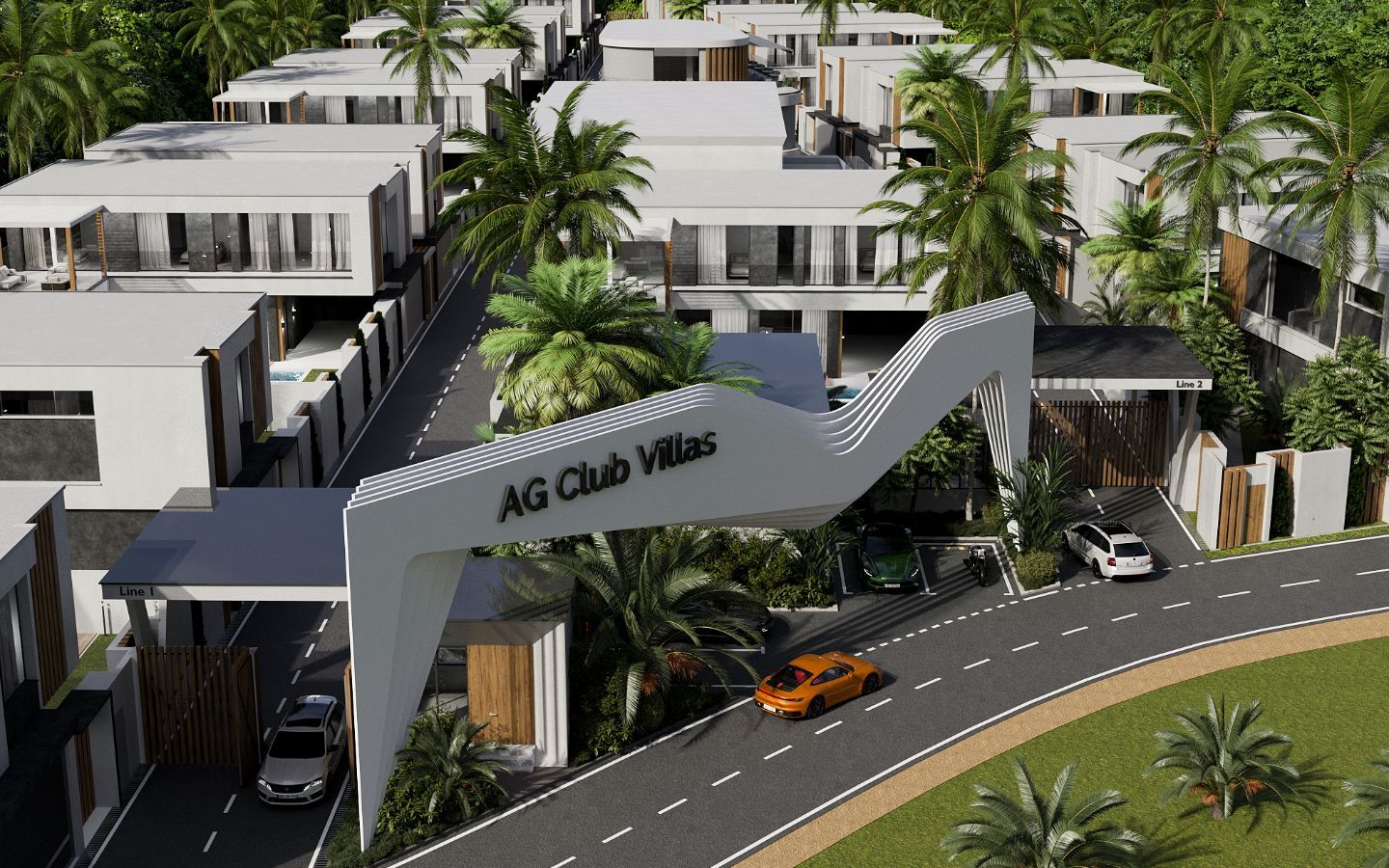 Interior view of 4 Bedroom Modern Brand New Villas for Sale at AG Club Villas, Phuket