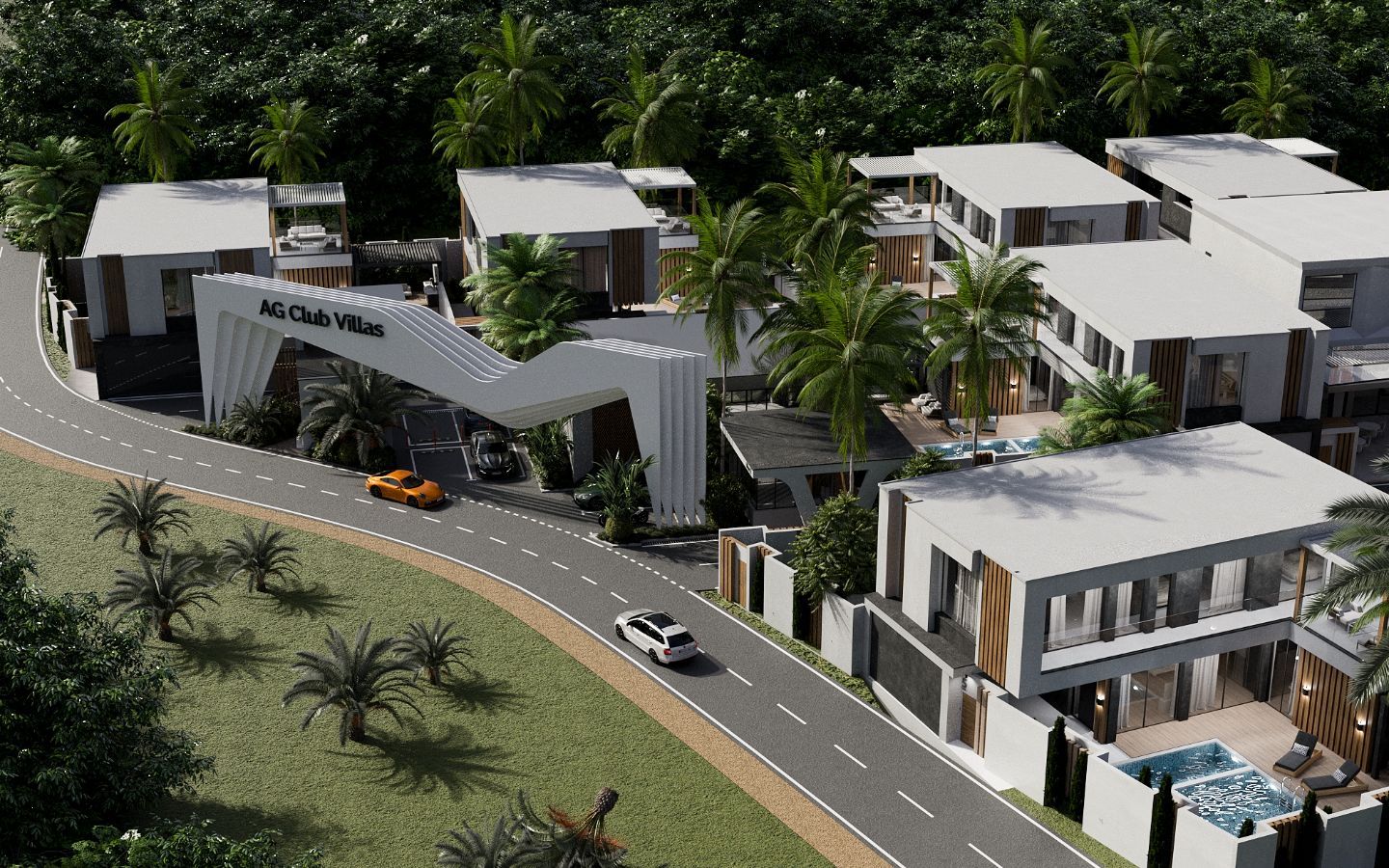 Interior view of 4 Bedroom Modern Brand New Villas for Sale at AG Club Villas, Phuket