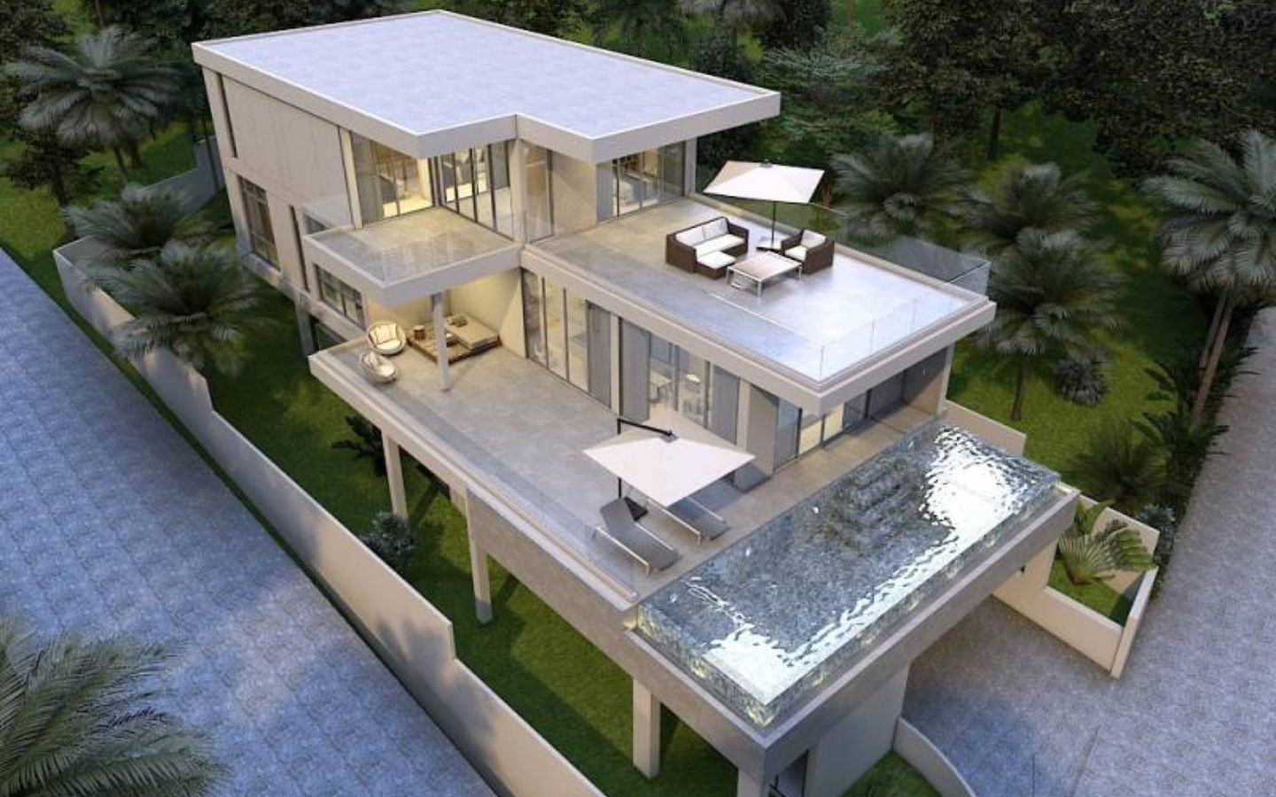 Interior view of 4 Bedroom Alisha Sea View Pool Villa for Sale in Koh Keaw